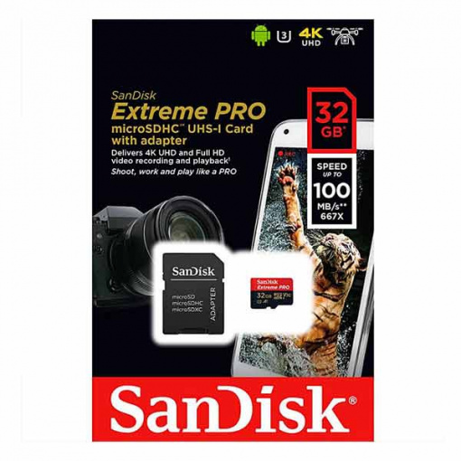 Carte mémoire SanDisk 32Go Extreme PRO microSDHC™ UHS-I