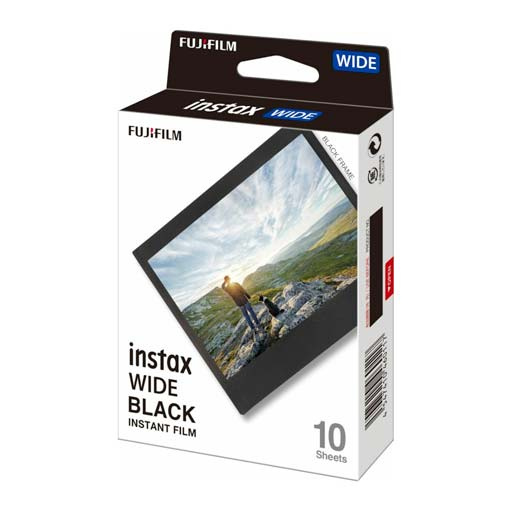 Fujifilm - 10 Films Instax Wide Black
