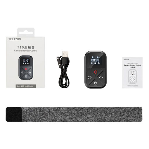 Télécommande pour GoPro Hero 10/9/8 MAX Telesin Wifi Remote Controller