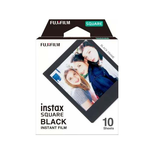 Fujifilm - 10 films Instax Square Black
