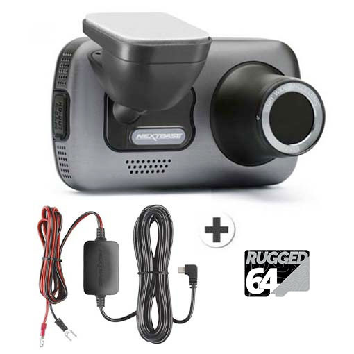 Pack Dashcam 622GW + 64Go Rugged + Kit câble alimentation