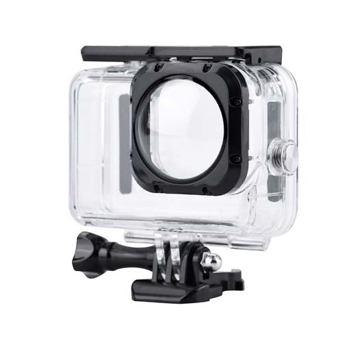 Boîtier étanche pour GoPro Hero 12/11/10 et 9 - Protection d'écran en verre  trempé noir - Housse de protection en silicone - Kit d'accessoires pour