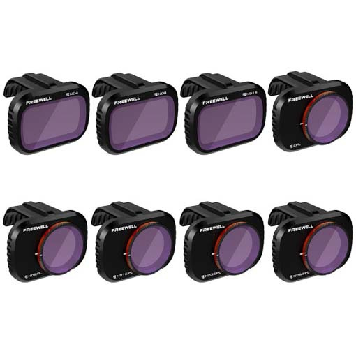 Pack de 8 filtres ND, CPL et NDPL - DJI Mavic Mini/SE & Mini 2 - Freewell