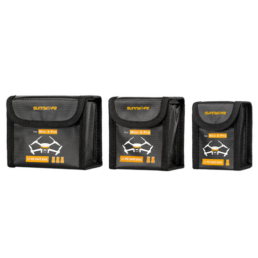 Sac de transport sécurisé pour batteries LiPo pour DJI Mini 3, Mini 3 Pro &  Mini 4 Pro Sunnylife