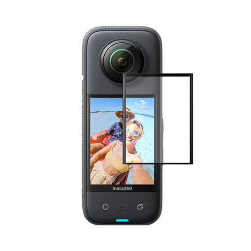 Pour Insta360 X3 Couverture de Protection de L'objectif PC + Verre Optique  Panoramique Action Camera Protection Lens