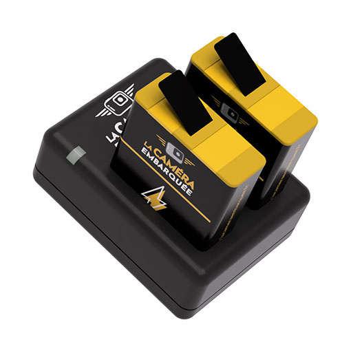 Chargeur de batterie double de qualité supérieure pour GoPro Hero