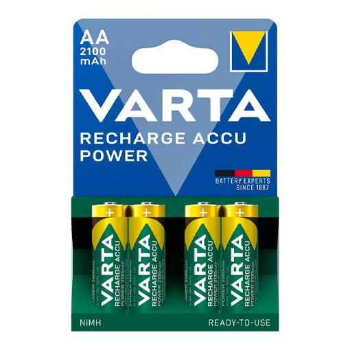 Lot de 4 piles rechargeables HR6 (AA) - Varta