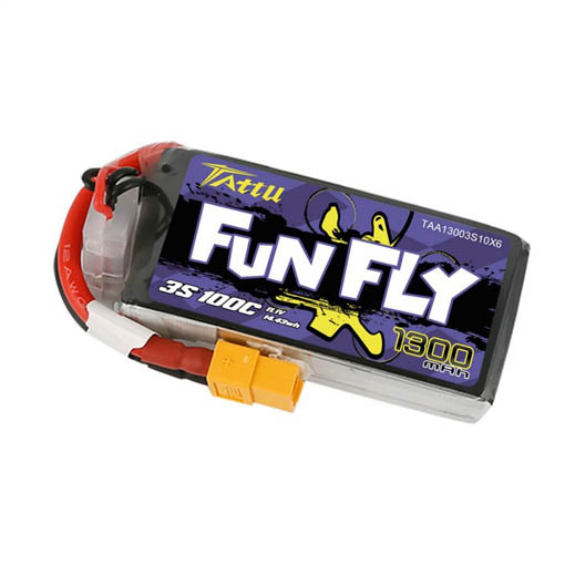 Batterie LiPo Tattu Funfly 3S 1300mah 100C