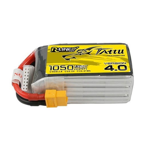 Batterie LiPo Tattu R-Line 6S 1050mAh 130C