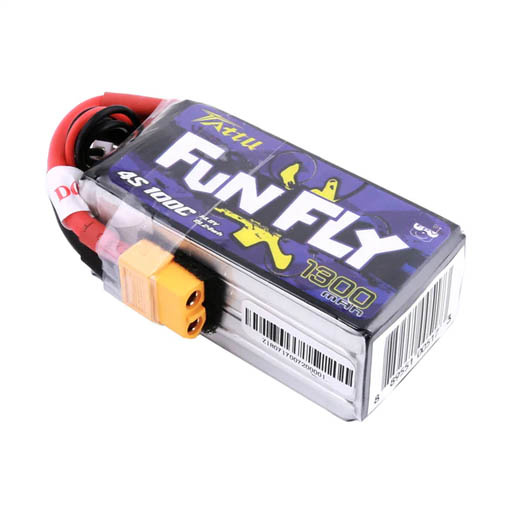 Batterie LiPo Tattu Funfly 4S 1300mAh 100C