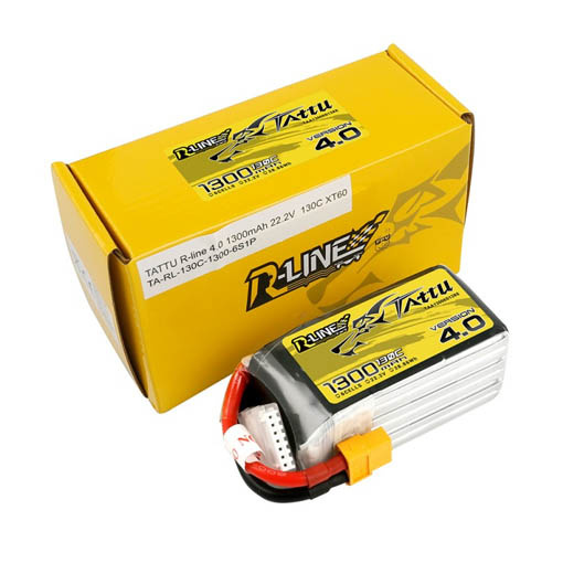 Batterie LiPo Tattu R-Line V4.0 6S 1300mAh 130C