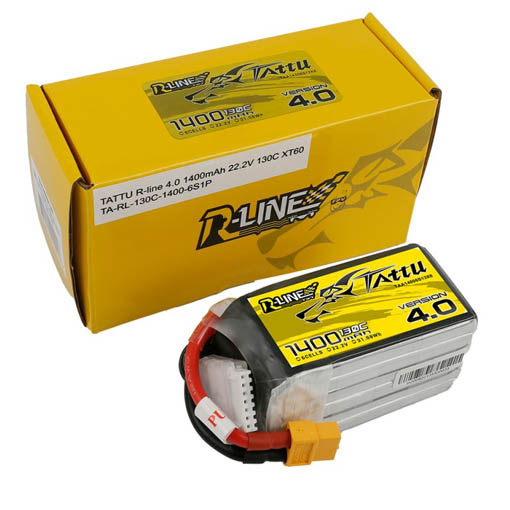 Batterie LiPo Tattu R-Line V4.0 6S 1400mAh 130C