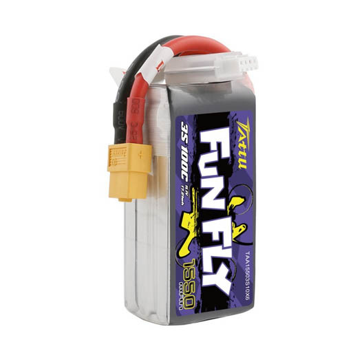 Batterie LiPo Tattu Funfly 3s 1550mAh 100C