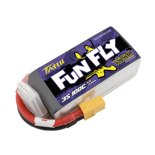 Batterie LiPo Tattu Funfly 3s 1550mAh 100C