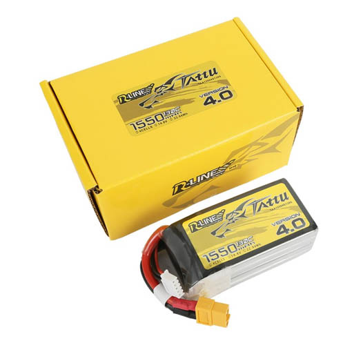 Batterie LiPo Tattu R-Line V4.0 4s 1550mAh 130C