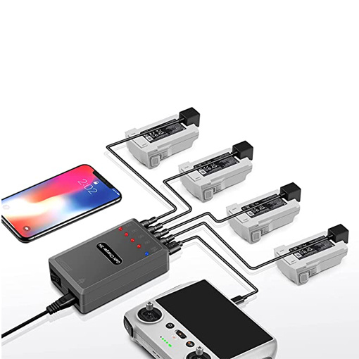 STARTRC Mini 3/Mini 3 Pro Chargeur de Batterie Accessoires pour DJI Mini 3/Mini  3 Pro, Concentrateur de Charge Bidirectionnel pour DJI Mini 3/Mini 3 Pro  Battery Plus, Charge 3 Batteries : : Jeux et Jouets