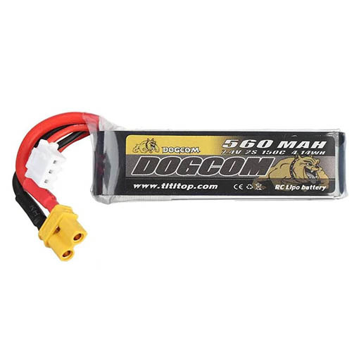 Batterie LiPo Dogcom 2S 560mAh 150C