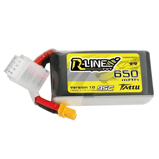 Batterie LiPo Tattu R-Line 3s 650mAh 95C
