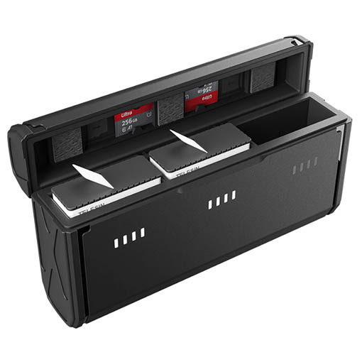 Chargeur triple Telesin pour batteries GoPro HERO12/11/10/9