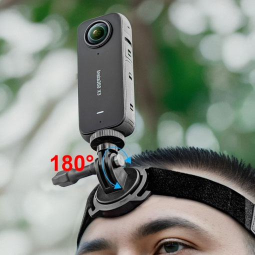 Bandeau de montage pour caméras d'action, sangle de tête élastique réglable  Compatible avec 360 ONE RS/R/X2/X caméras de sport - AliExpress