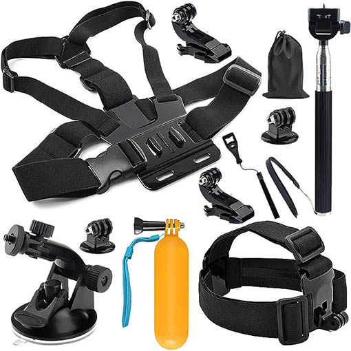 Kit d'accessoires Basic Type D LCE pour caméras d'action