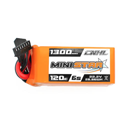 Batterie LiPo CNHL MiniStar 6S 1300mAh 120C