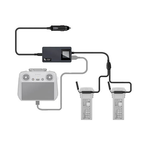 Chargeur multiple allume-cigare YX pour DJI Air 3
