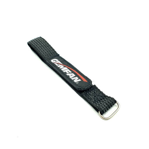 Strap batterie en kevlar avec grips en silicone Gemfan 250 x 20 mm noir