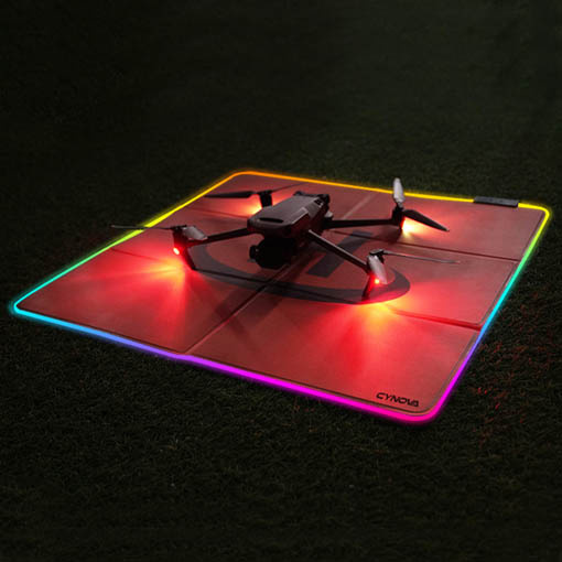 Piste d'atterrissage drone LED Cynova RVB 65*65cm