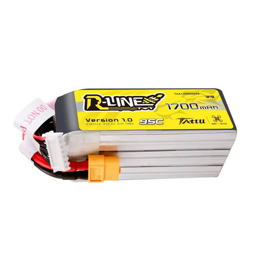 Batterie LiPo Tattu R-Line 6S 1700mAh 95C
