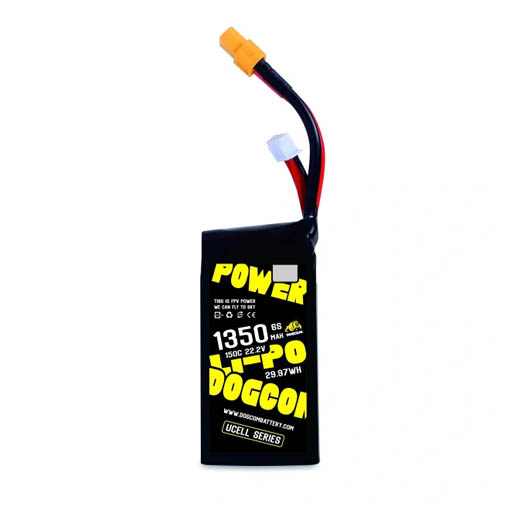 Batterie LiPo Dogcom 6S 1350mAh 150C UCELL Series