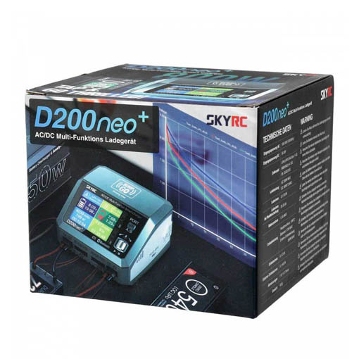 Chargeur SkyRC D200 Neo+ NFC Duo - 1-6S AC 200W DC 2x 400W 12V/220V