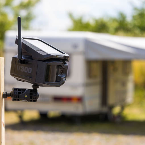 Caméra de sécurité Vosker V300 avec panneau solaire