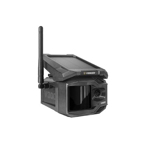 Caméra de sécurité Vosker V300 avec panneau solaire