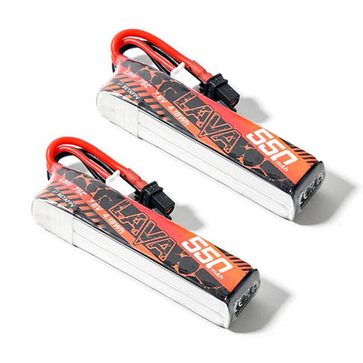Pack de 2 batteries LiHV BetaFPV LAVA 2S 550mAh 75C