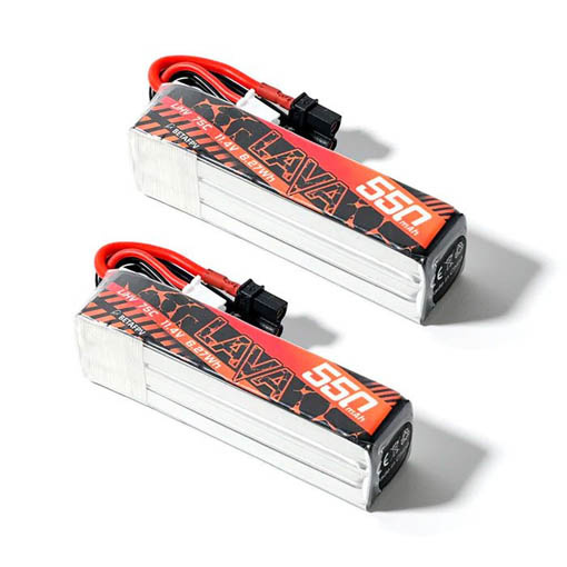 Pack de 2 batteries LiHV BetaFPV LAVA 3S 550mAh 75C