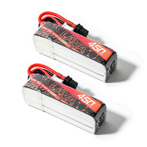 Pack de 2 batteries LiHV BetaFPV LAVA 3S 450mAh 75C