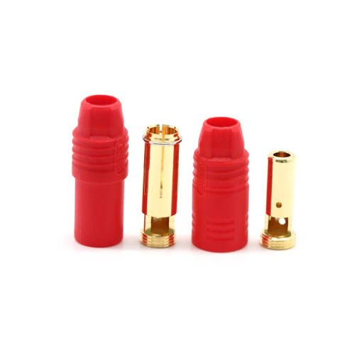 Connecteur AS150 Anti-Spark 7mm mâle/femelle LemonFPV (2 rouges + 2 noirs)