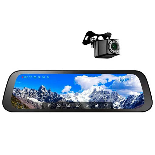 Dashcam 70mai S500 Rearview avec caméra arrière RC13