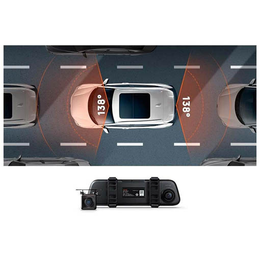 Dashcam 70mai S500 Rearview avec caméra arrière RC13