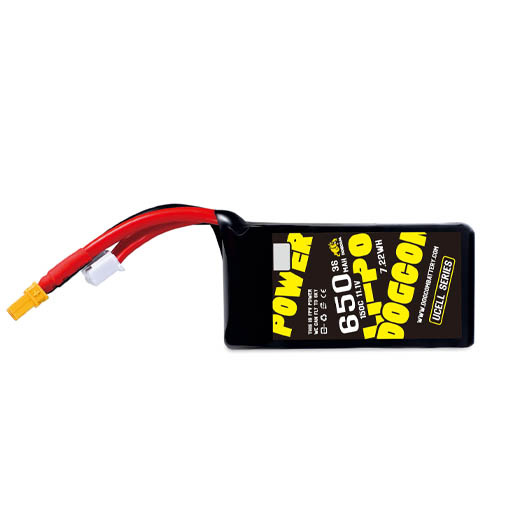 Batterie LiPo Dogcom 3S 650mAh 150C UCELL Series