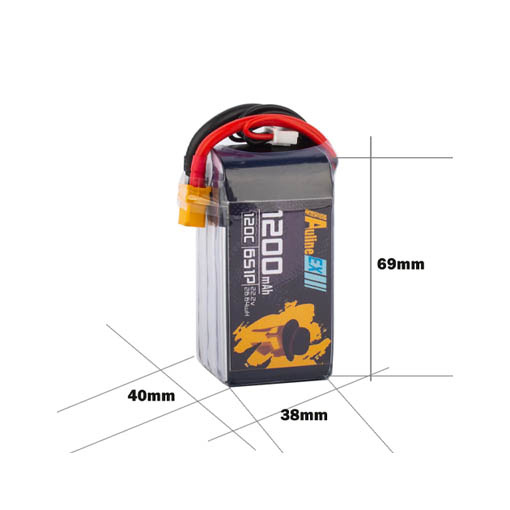 Batterie LiPo Auline EX 6S 1200mAh 120C