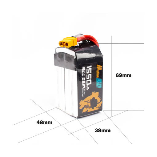 Batterie LiPo Auline EX 6S 1550mAh 120C