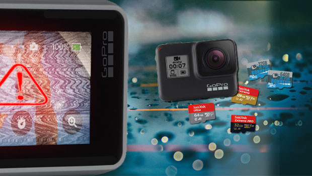 Capacité de stockage sur carte micro SD pour GoPro - Location GoPro