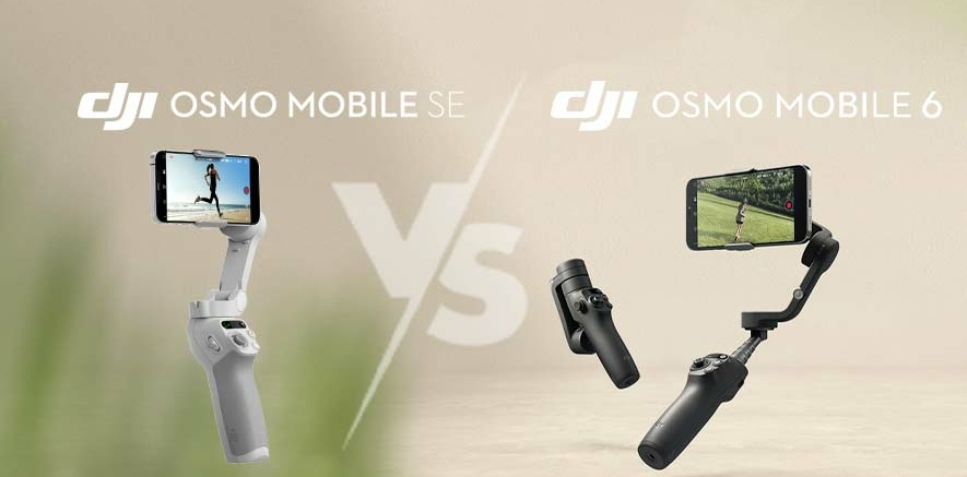 Comparatif des stabilisateurs DJI Osmo Mobile SE et DJI Osmo Mobile 6