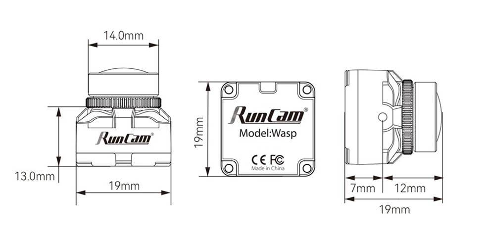 Schéma caméra Wasp - kit RunCam Link Wasp HD